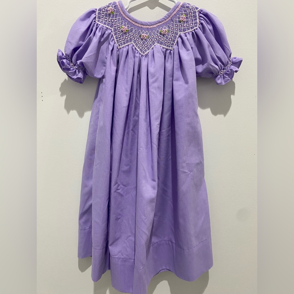 Smock candy smocked dress toddle girl 2T